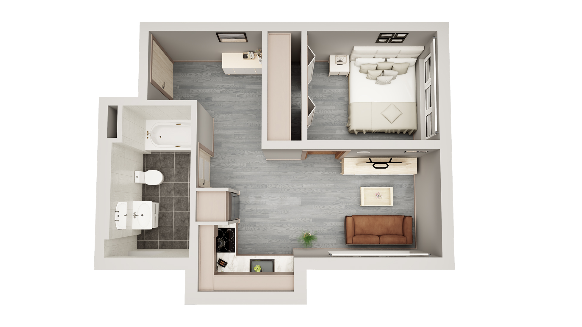 ZEAL 1-BD FLOOR PLAN